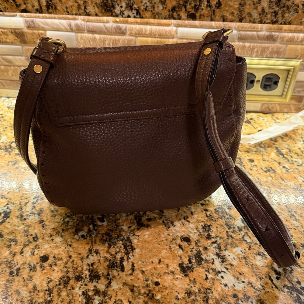 Kate Spade Dark Brown Pebbled Leather Crossbody Bag - Picture 7 of 11